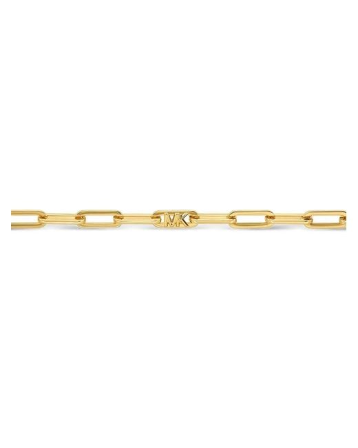 Michael Kors Metallic Bracelet En Chaîne Rectangulaire