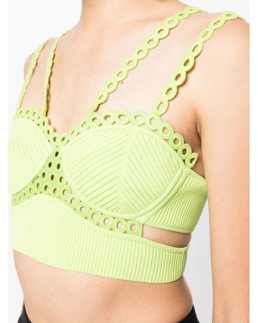 Jonathan Simkhai Mouwloze Bralette in het Yellow