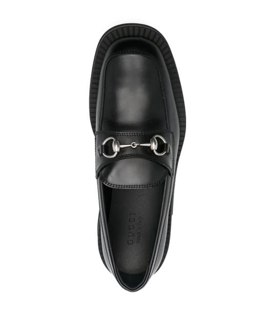 Gucci Black Loafer With Horsebit for men
