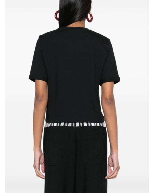 Fendi T-shirt Met Logoprint in het Black