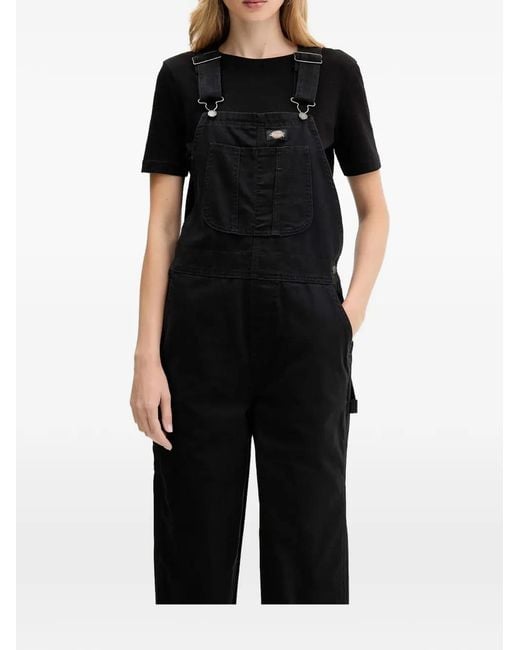Dickies Black Cotton Jumpsuit