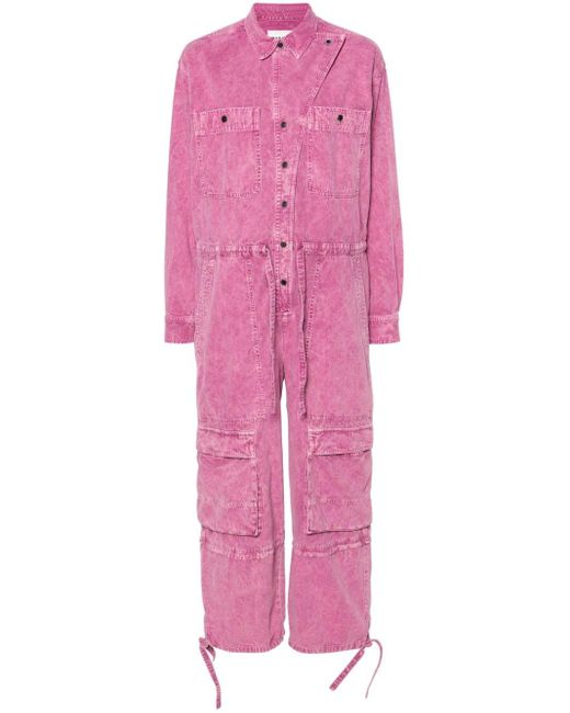 Isabel Marant Pink Idany Jeans-Jumpsuit