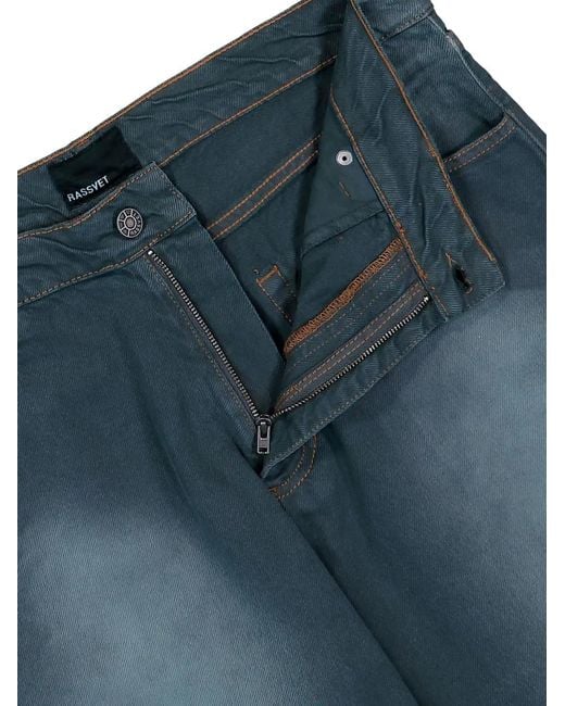 Rassvet (PACCBET) Blue Sun-Dyed Baggy Jeans for men