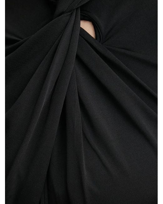 AllSaints Black Drapierte Bluse