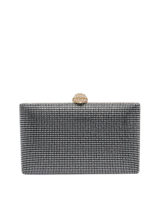 Kurt Geiger Gray Kensington Crystal-Embellishment Clutch Bag