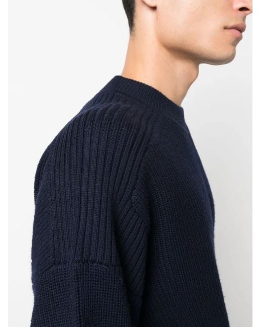 Isabel Marant Blue Barry Purl-Knit Jumper for men