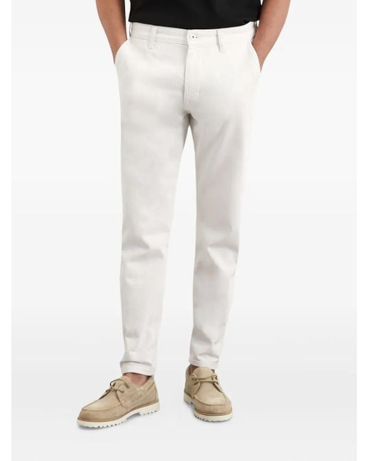 Marc O' Polo White Logo-Patch Jeans for men