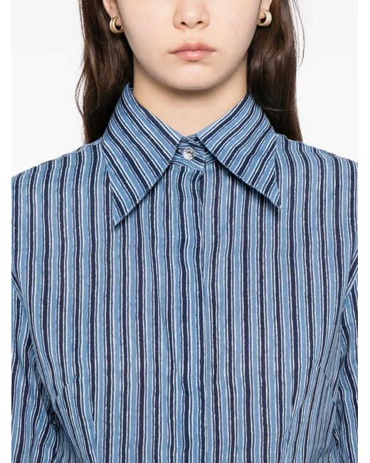 BLAKLACE Gestreepte Blouse in het Blue