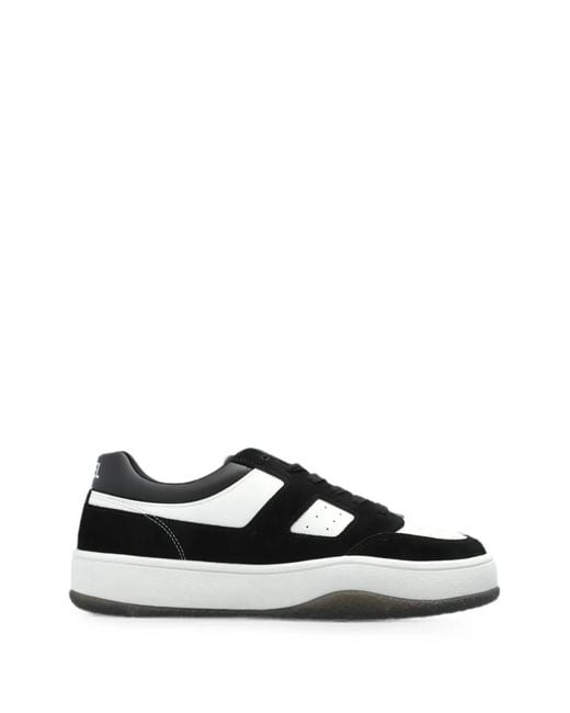DIESEL White D-Long S-D-Long Low Sneakers for men
