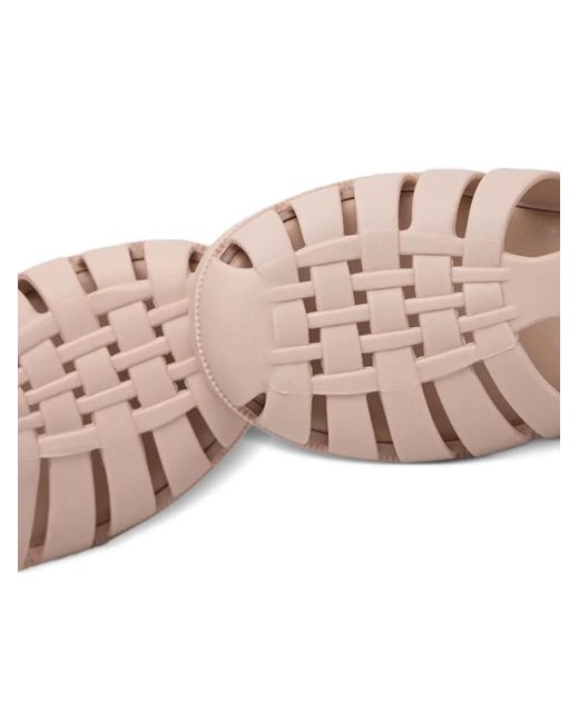 Melissa Pink Possession Cage-Style Buckled Sandals