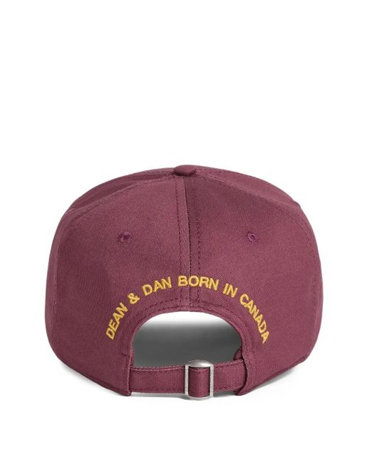 DSquared² Red Cotton Baseball Cap