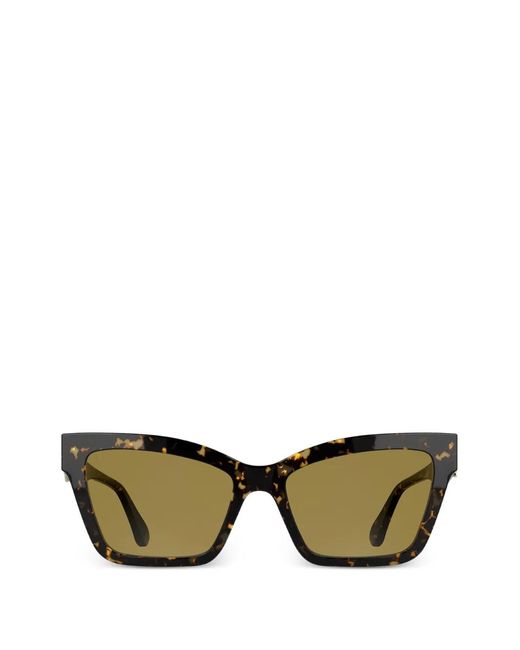 Karl Lagerfeld Green Logo-Detail Sunglasses