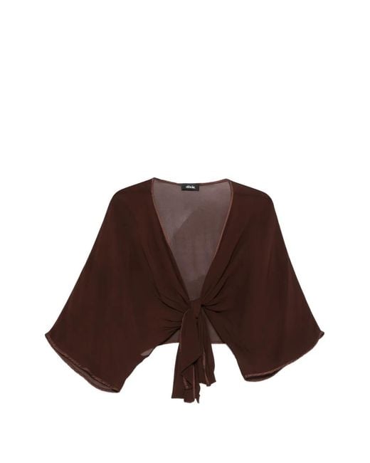 Blouse À Fermeture Nouée Dixie en coloris Brown