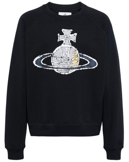 Vivienne Westwood Blue Time Machine Cotton Sweatshirt for men