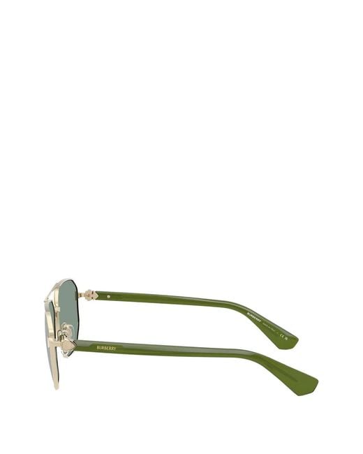Burberry Gray Pilot-Frame Sunglasses for men