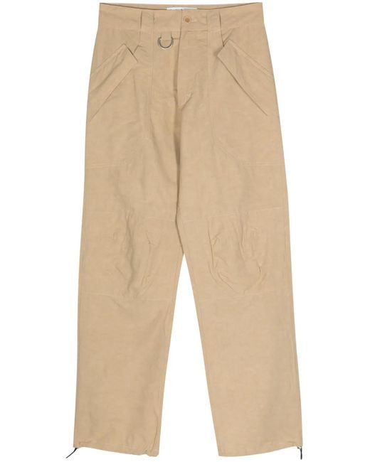 RANRA Natural Slub-Texture Straight Trousers for men