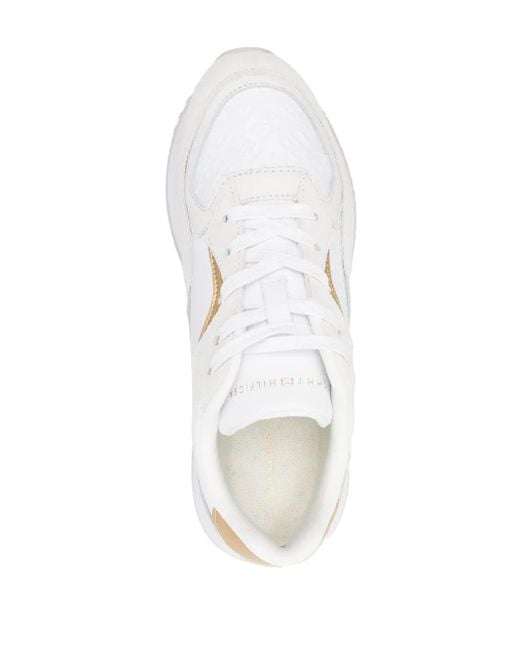 Tommy Hilfiger White Sneakers Mit Monogramm