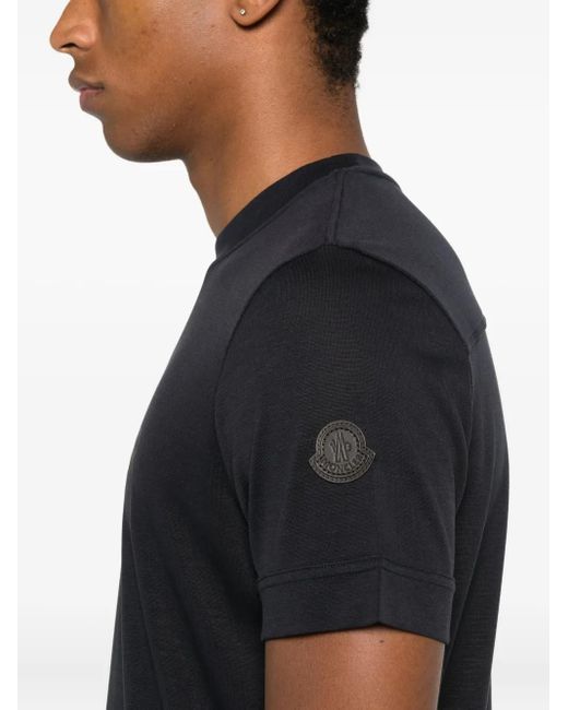 メンズ Moncler ロゴ Tシャツ Black