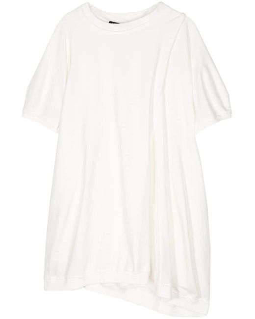 Robe courte à coutures contrastantes Rundholz en coloris White