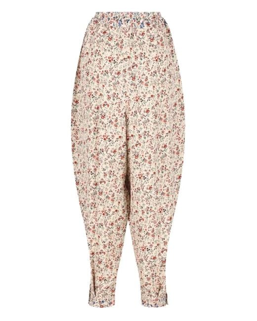 Loro Piana Emon フローラル パンツ Natural