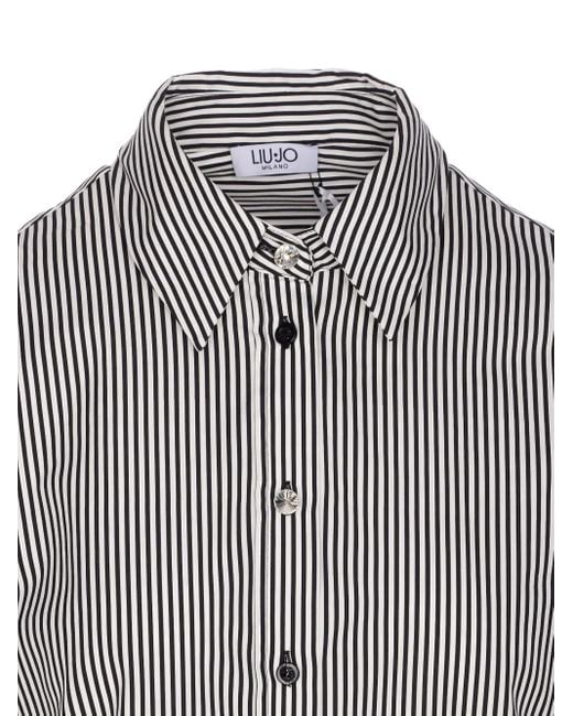 Camicia A Righe di Liu Jo in Gray