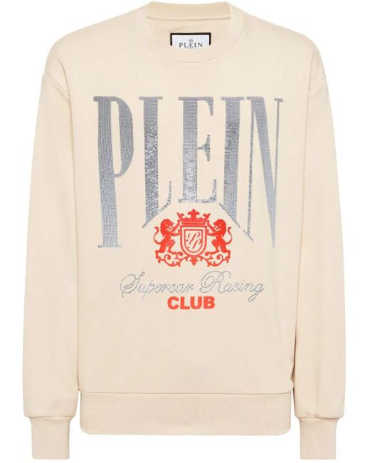 メンズ Philipp Plein Racing Club スウェットシャツ Natural