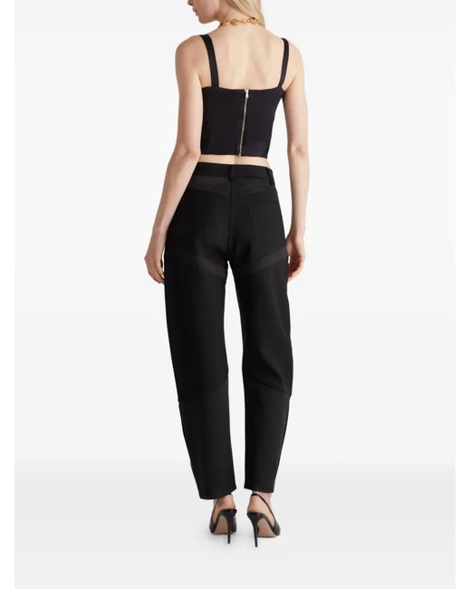 Violante Nessi Black The Brancusi Panelled Split Trousers