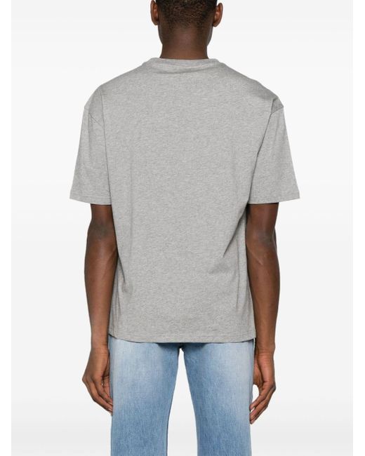 Camiseta River con logo afelpado A.P.C. de hombre de color Gray