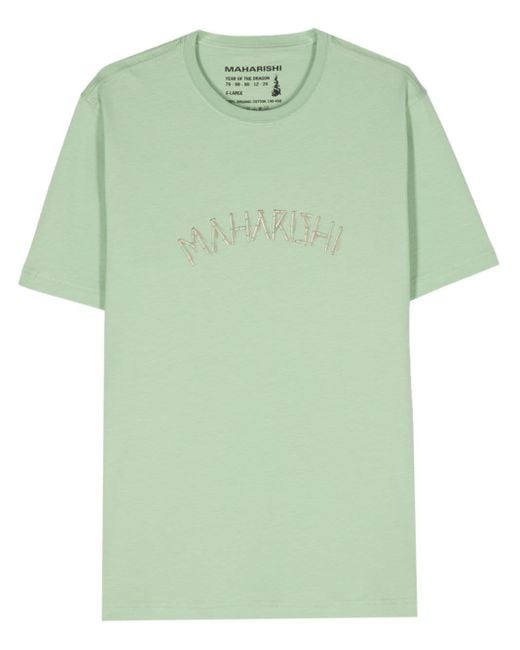Maharishi Green Bamboo Construction Cotton T-shirt for men