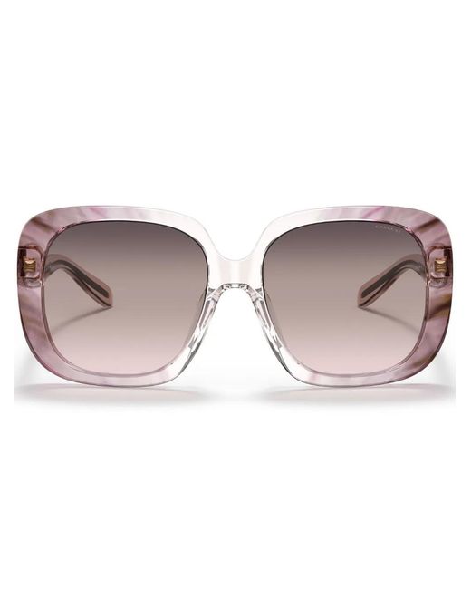 COACH Pink Ombré Square-Frame Sunglasses