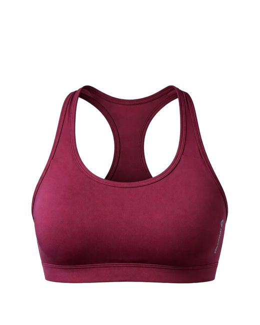 Reebok Purple Racerback Logo Bra