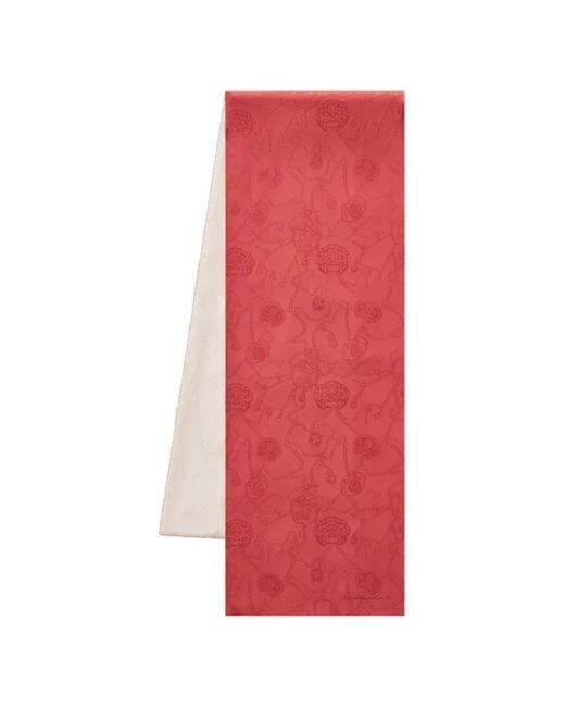 Foulard A Fantasia di Shanghai Tang in Red
