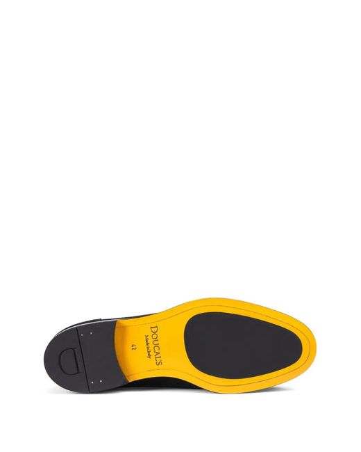 Doucal's Blue Suede Loafers for men