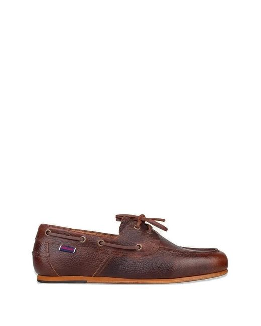 Sebago Brown Lace-Up Loafers