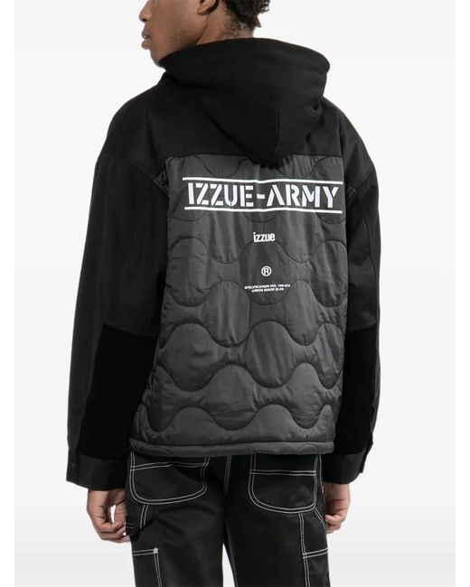 Veste À Patch Logo Izzue pour homme en coloris Black