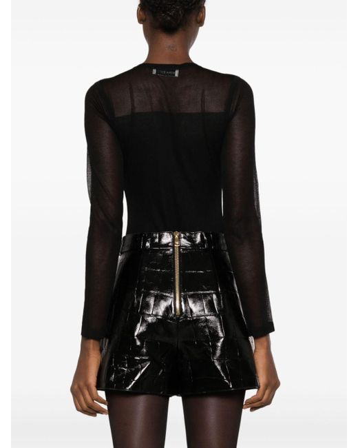 Camicia semi trasparente di Nina Ricci in Black