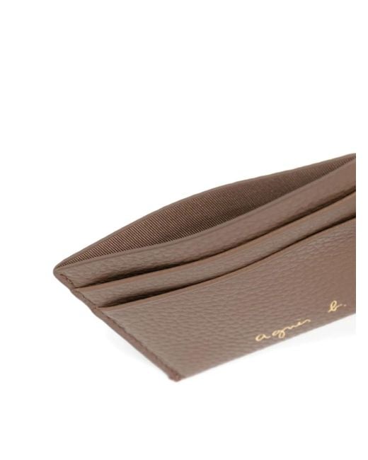 Agnes B. Natural Leather Cardholder