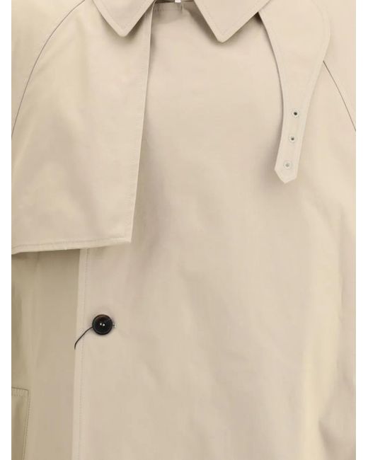 Saint Laurent Natural Cape Trench Coat for men