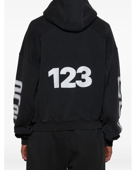 Sudadera Metanoia con capucha RRR123 de hombre de color Black