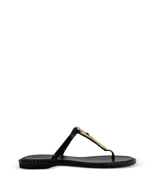Madison Maison Black Hammered Link Sandals