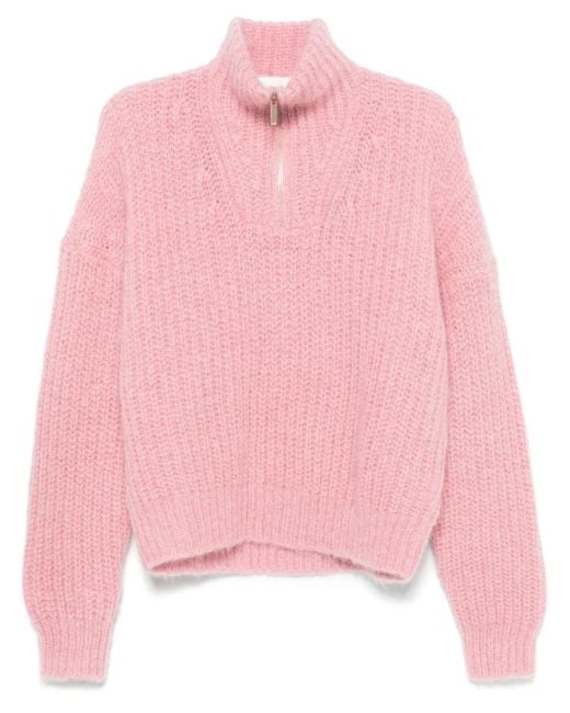 Ba&sh Pink Beltane Sweater