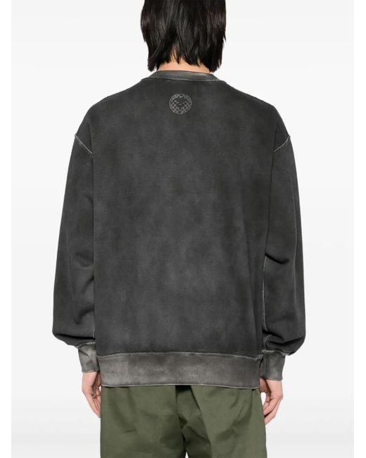 Aape By A Bathing Ape Black Logo Washed Sweatshirt for men