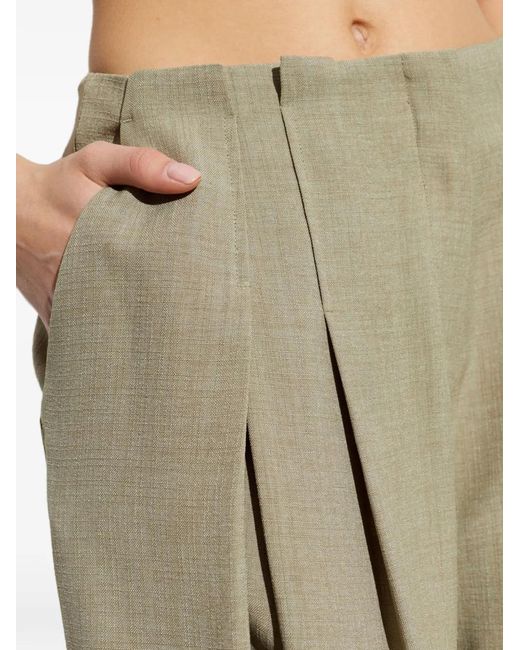 IRO White Sonja Pleated Trousers
