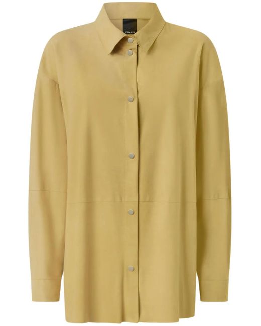 Pinko レザー シャツ Yellow