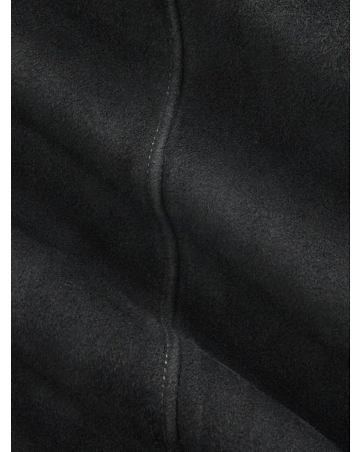 RRL Black Suede Bomber Jacket for men