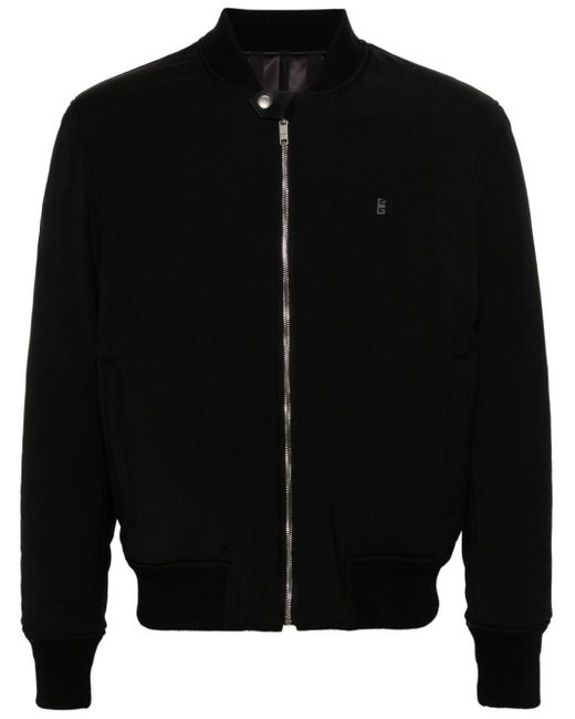 Givenchy Black 4g-motif Wool Bomber Jacket for men