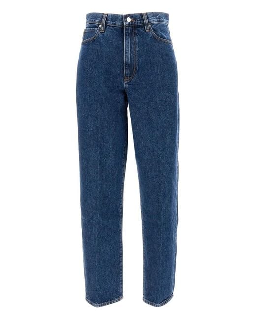 FRAME Blue Pantalon En Coton