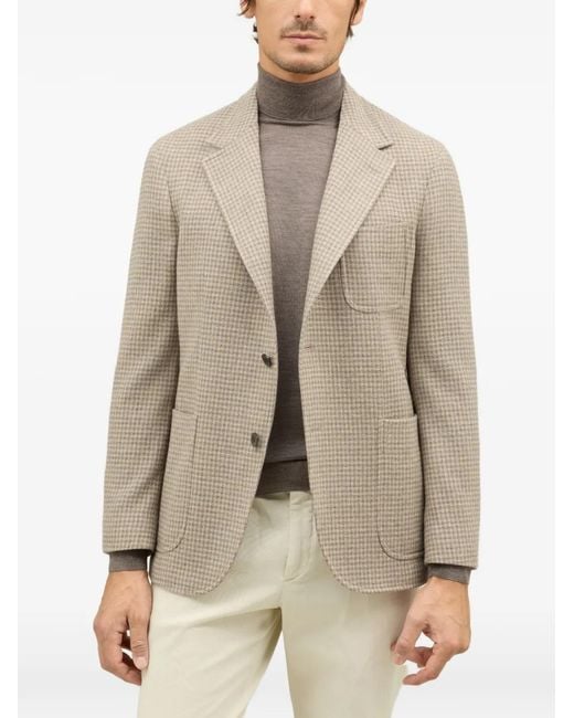 Boglioli Windsor Jacke mit zwei Knöpfen in Natural für Herren