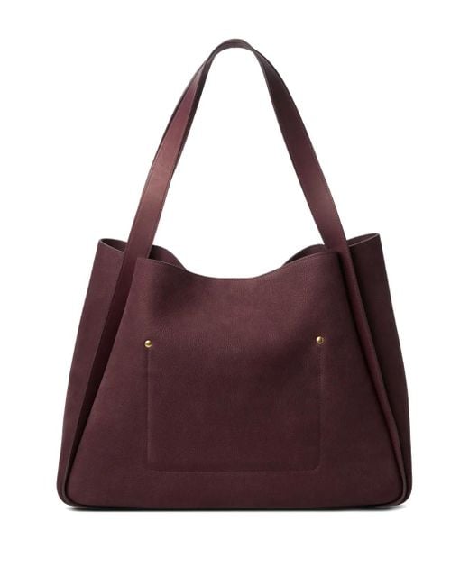 Shinola Purple Handtasche Aus Leder
