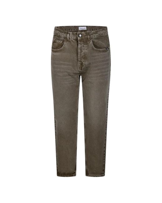 AMISH Gray Faded-Effect Jeans for men
